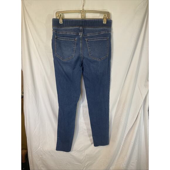 Blue Rockstar Super Skinny Jeggings Pull On Distressed Old Navy NWT Size 8 Jeans - Picture 5 of 8